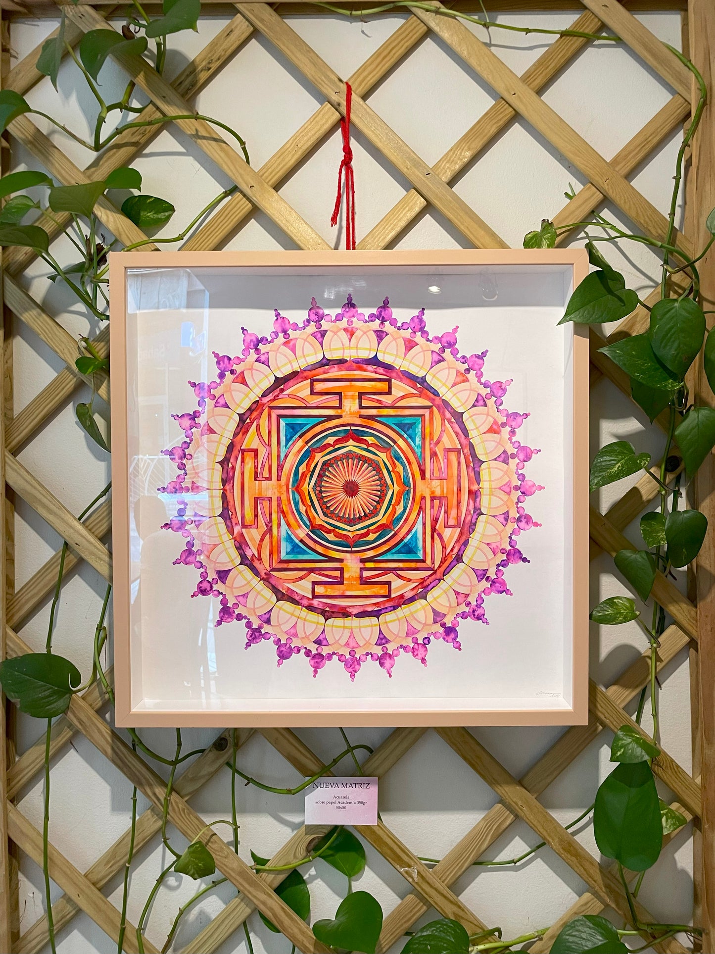 NUEVA MATRIZ - Mandala de Geometría Sagrada en Acuarela