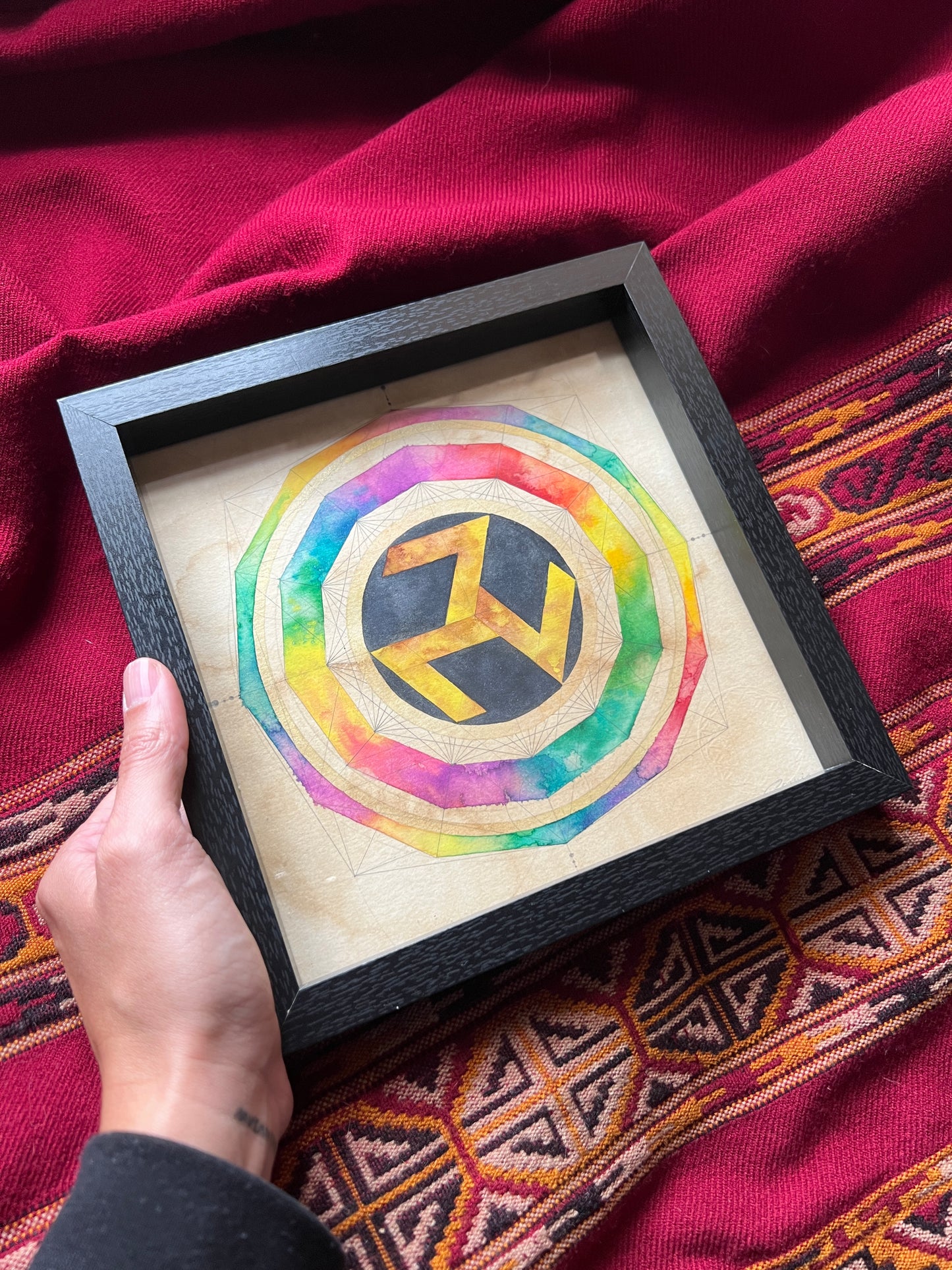 acuarela geometría sagrada reiki de Oniric Omnia en Mallorca