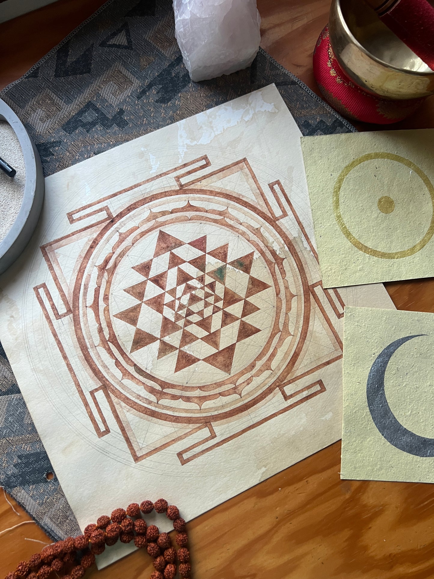 Sri Yantra, meditacion, Palma de Mallorca, geometria sagrada, hindusimo, tradicion vedica, Shiva y Shakti, divino masculino sagrado femenino