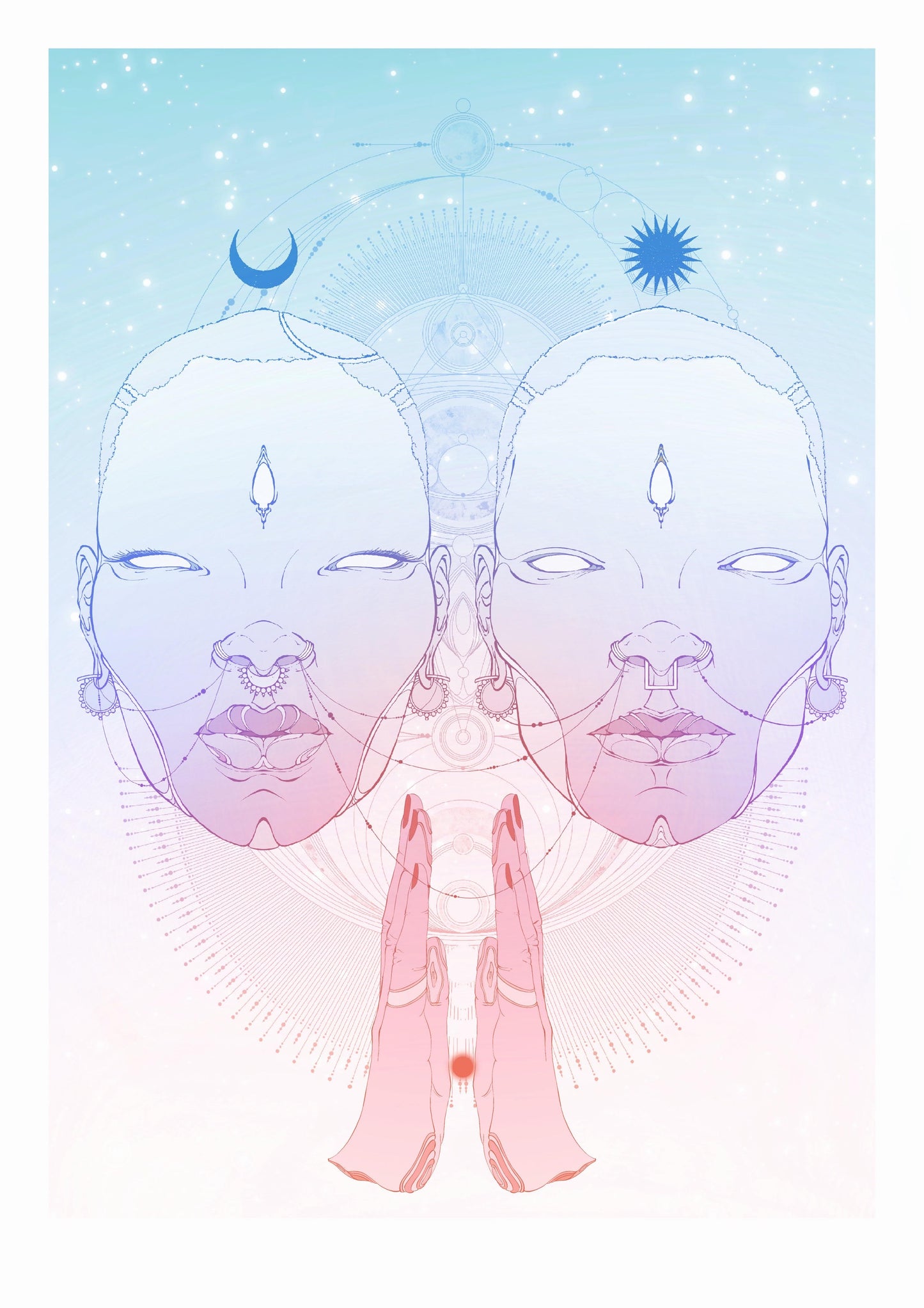 SINCRONÍA - Ilustración digital Equilibrio energético