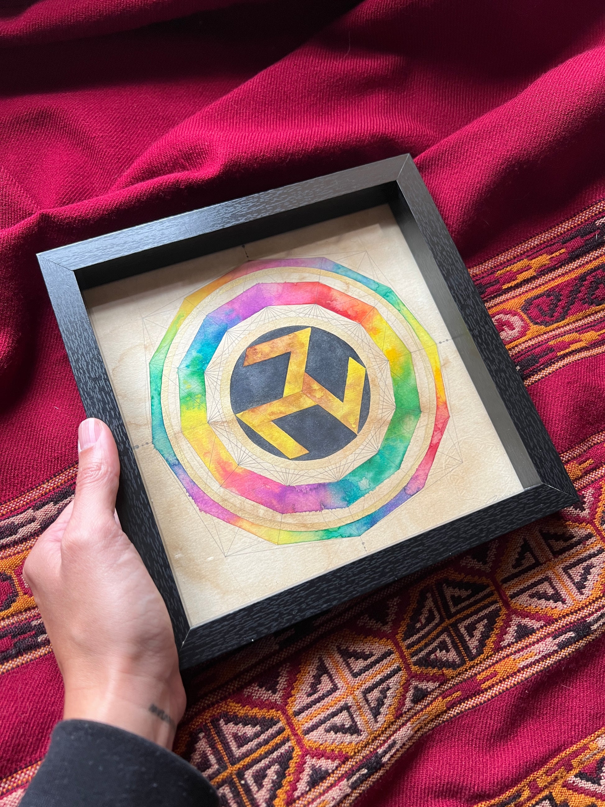 acuarela geometría sagrada reiki de Oniric Omnia en Mallorca