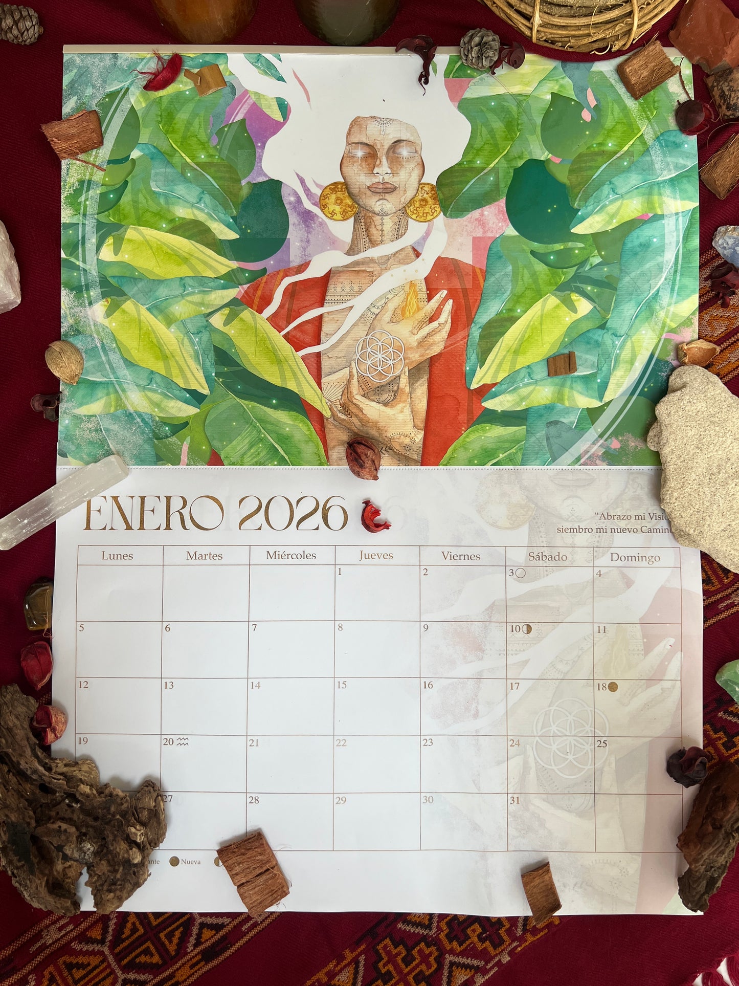 Calendario 2026, el Año de la Semilla Fuego