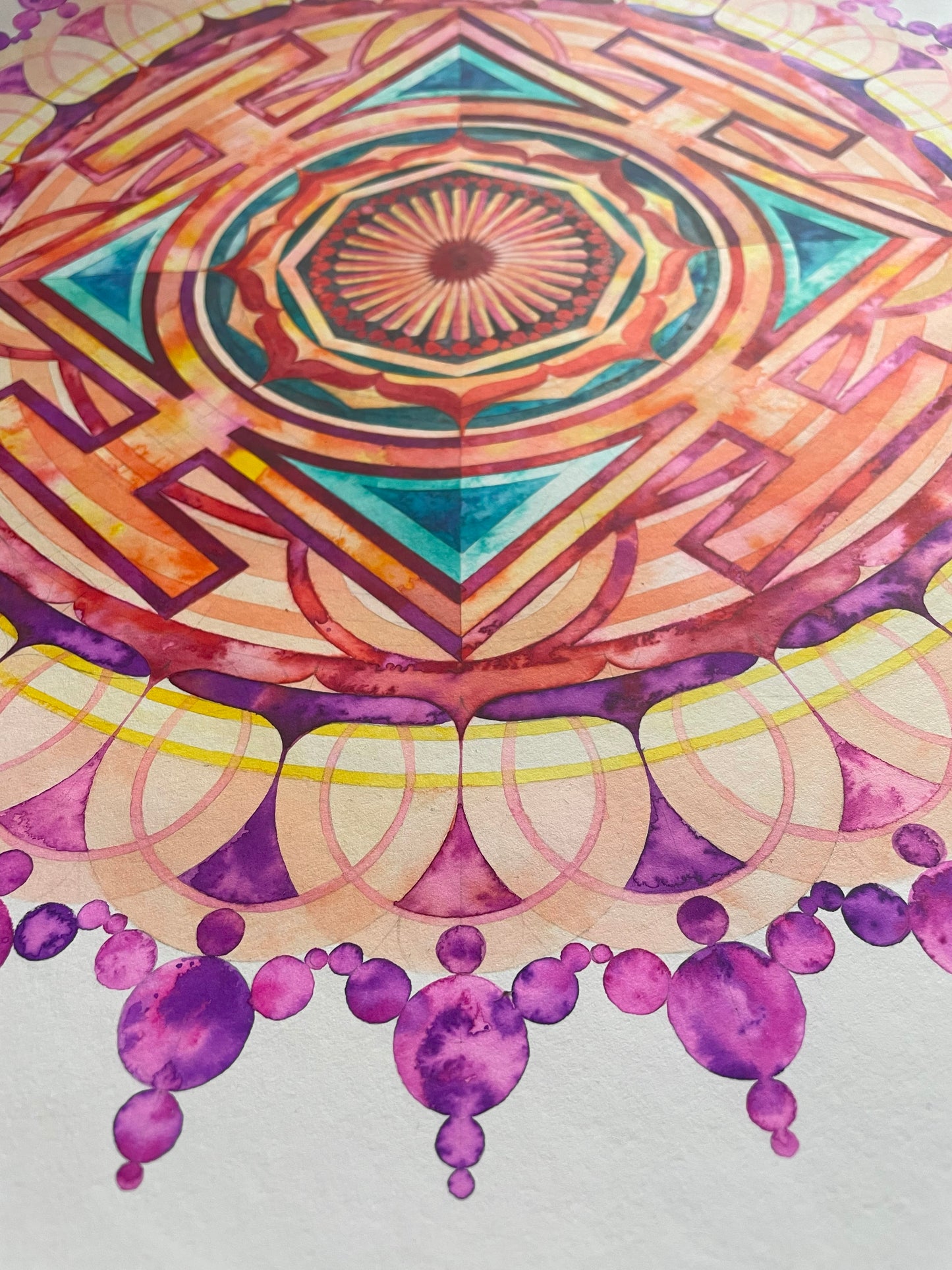 NEW MATRIX - Sacred Geometry Mandala in Watercolor